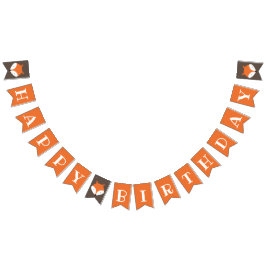 Fox Woodland Kindergeburtstag Wimpelkette
