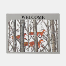 Fox Woods Gray Willkommenstürme personalisieren