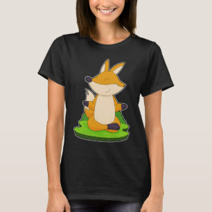 Fox Yoga Meditation Gymnastik T-Shirt