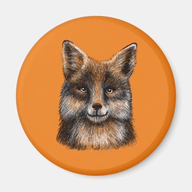 Fox zeichnend magnet (Vorne)