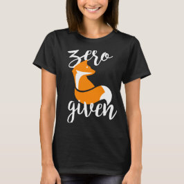 Fox zéro donné - T-shirt (noir)
