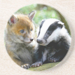 Foxcub & Badger Niedlich! Untersetzer