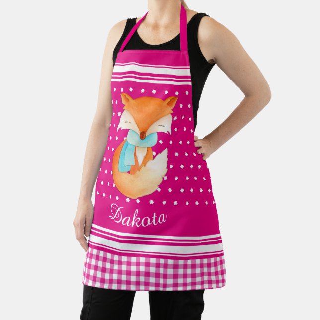 Foxenkuppe mit dem Schal-Kunstnamen Rosa Weiß Schürze (InSitu)