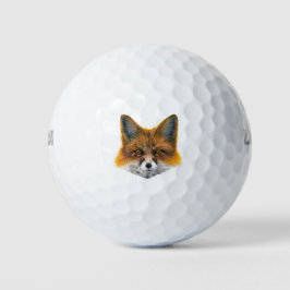 Foxface - Malerei in Acryl Golfball