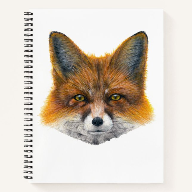 Foxface - Malerei in Acryl Notizbuch (Vorderseite)