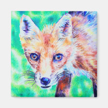 Foxfarbener Bleistift-Magnet - Kunst