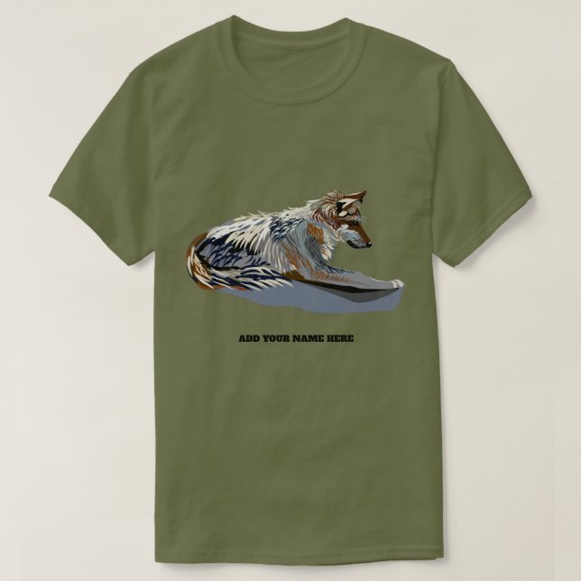 FoxFoxies grauer Foxgrauer Fox-T-Shirts T-Shirt (Design vorne)