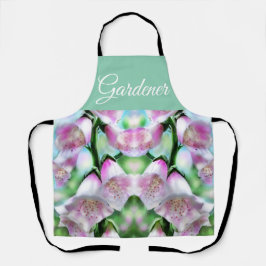 Foxglove Blume Blumengarten Lila Grüner Garten Schürze