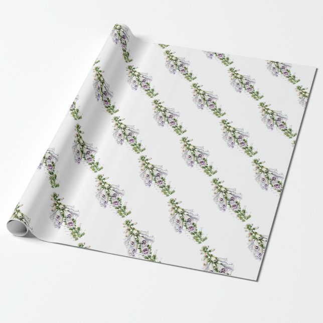 Foxglove-Blume Geschenkpapier (Ungerollt)