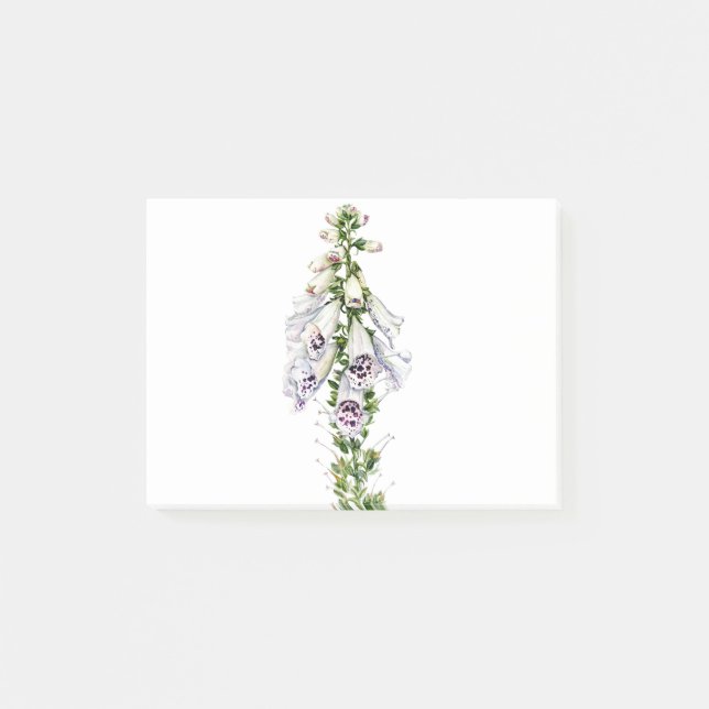 Foxglove-Blume Post-it Klebezettel (Vorderseite)