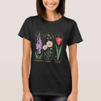 Foxglove Daisy Tulip Floral T-Shirt