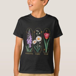 Foxglove Daisy Tulip Floral T-Shirt