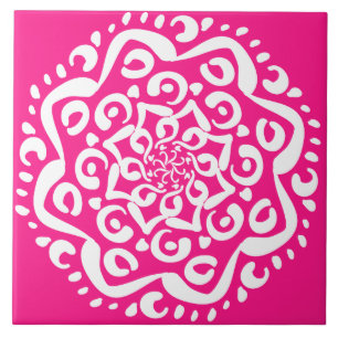 Foxglove Mandala Fliese