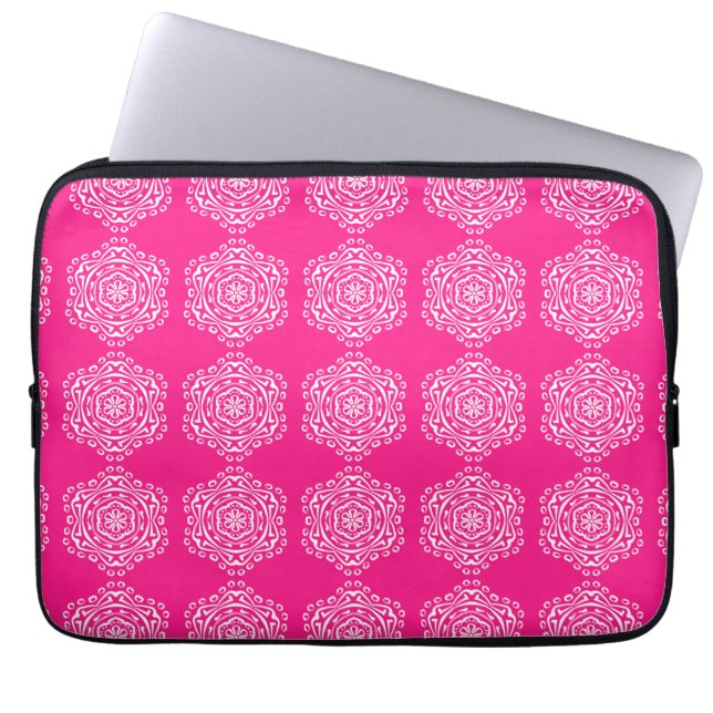Foxglove Mandala Laptopschutzhülle (Vorderseite)