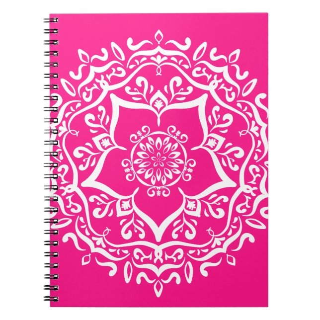 Foxglove Mandala Notizblock (Vorderseite)