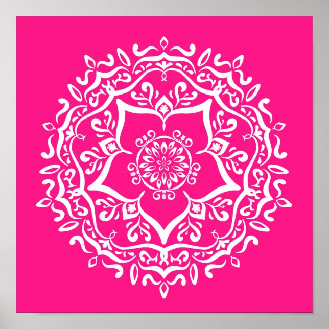 Foxglove Mandala Poster (Vorne)
