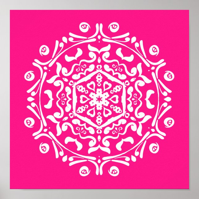 Foxglove Mandala Poster (Vorne)