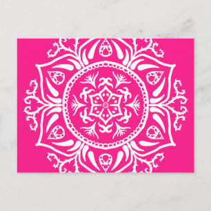 Foxglove Mandala Postkarte