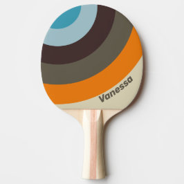 Foxglove Rust Circle Stripe with Name Tischtennis Schläger