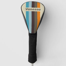 Foxglove Rust Pin Striped with Name Golf Headcover