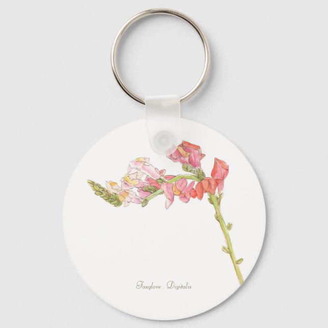 Foxglove Schlüsselanhänger (Vorderseite)