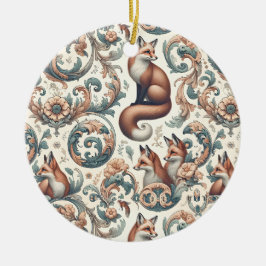 Foxglove Whispers: Viktorianische Eleganz in der N Keramik Ornament