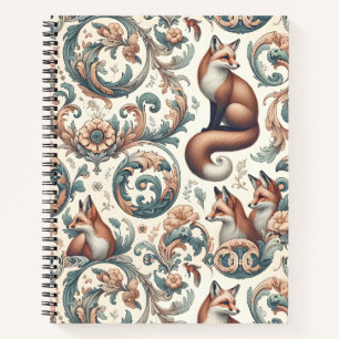 Foxglove Whispers: Viktorianische Eleganz in der N Notizbuch