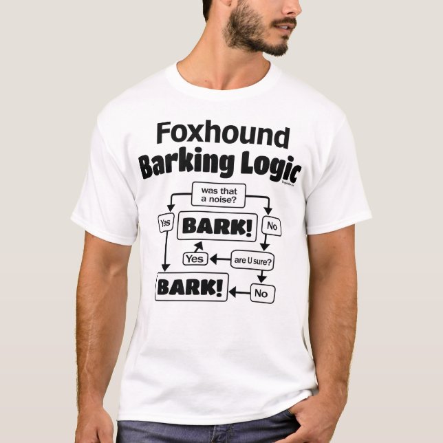 Foxhound Barking Logic T-Shirt (Vorderseite)