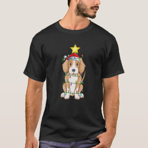 Foxhound Dog Xmas Leuchtturm Matching Foxhound T-Shirt