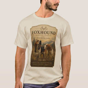 Foxhound-Porträt – Edler Jagdhund T-Shirt