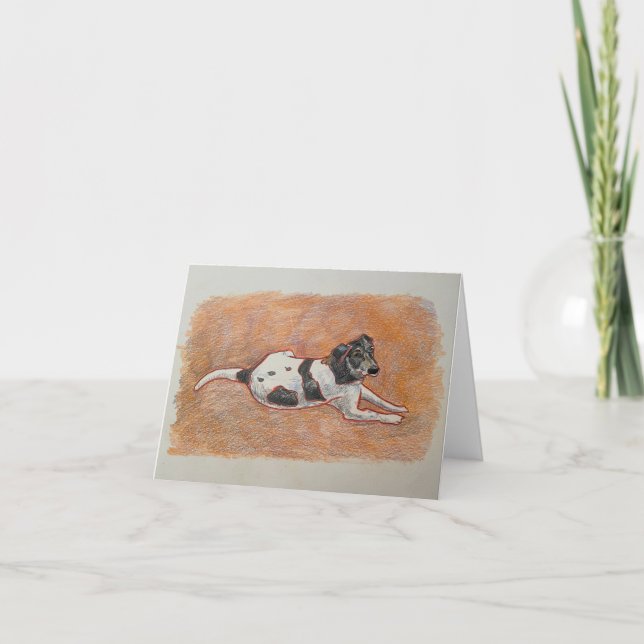 Foxhound Terrier Dankeskarte (Vorderseite)