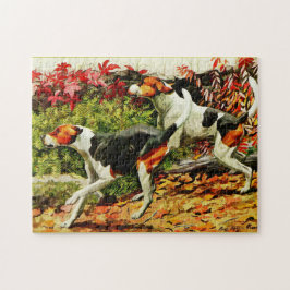 Foxhounds (englisch&amerikanisch) im Herbstholz