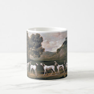 Foxhounds in einer ländlichen Landschaft (von Geor Kaffeetasse