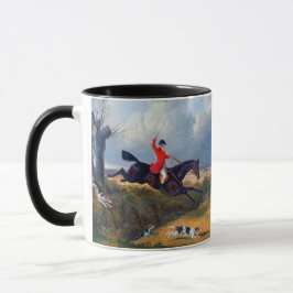 Foxhunting Clearing a Ditch John Herring Tasse