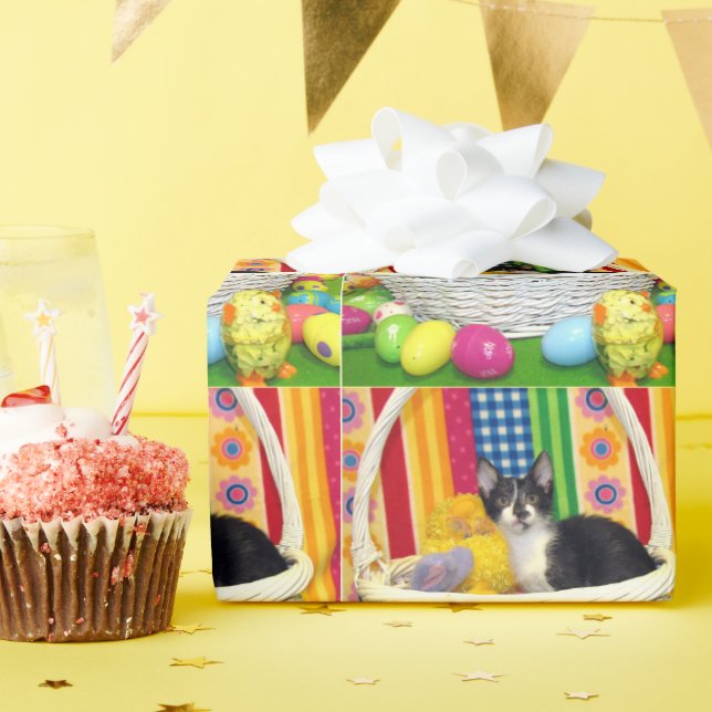 Foxi Moxi - Katze / Kätzchen - Wünsche für Ostern Geschenkpapier (Geburtstagsparty)