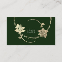 Foxier Gold Floral Lilac Cali Green Glam Visitenkarte