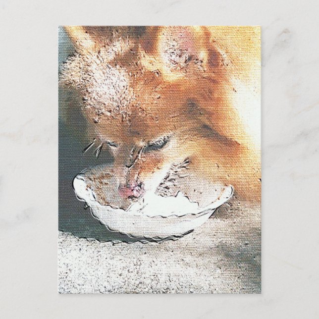 Fox's Birthday Ice Cream Postkarte (Vorderseite)