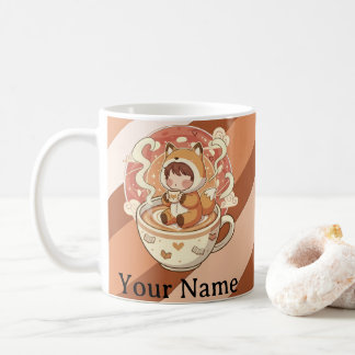 Fox's Cozy Read Morning Coffee Mug Kaffeetasse