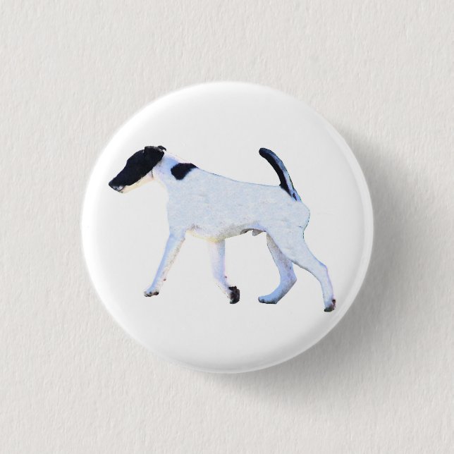 Foxterrier glatt button (Vorderseite)