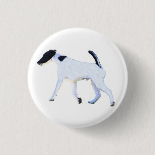 Foxterrier glatt button