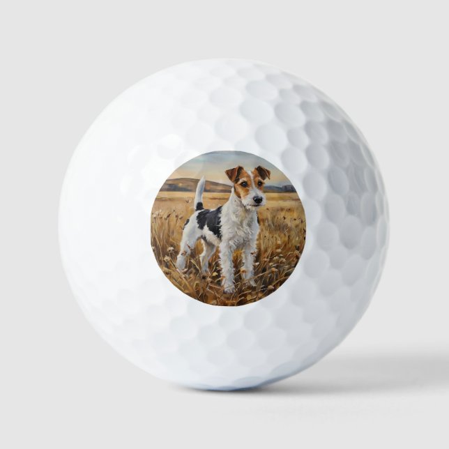 Foxterrier Golfball (Vorderseite)