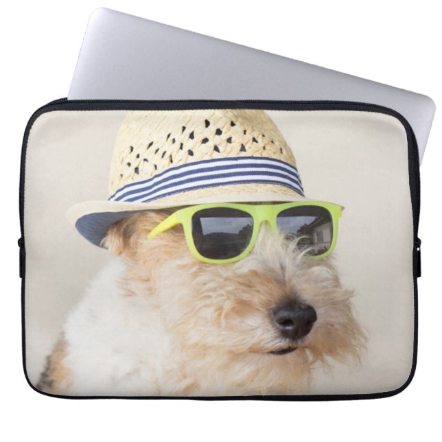 Foxterrier Laptopschutzhülle (Vorderseite)