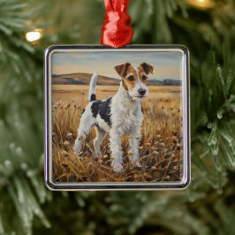 Foxterrier Ornament Aus Metall