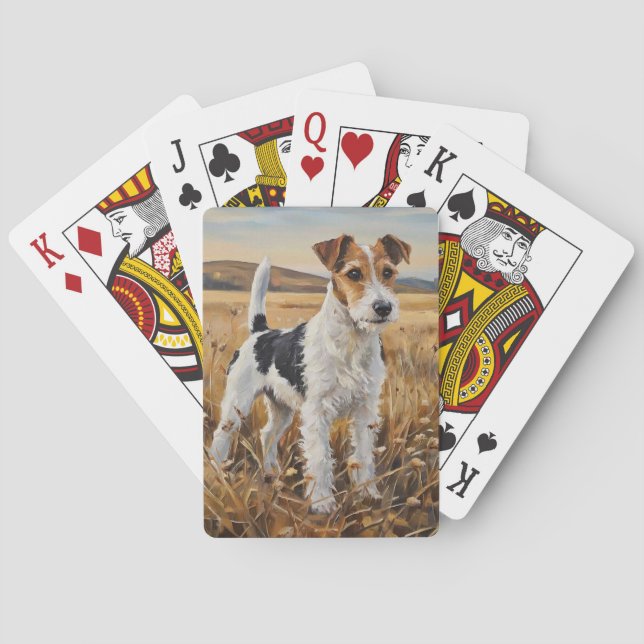 Foxterrier Spielkarten (Rückseite)