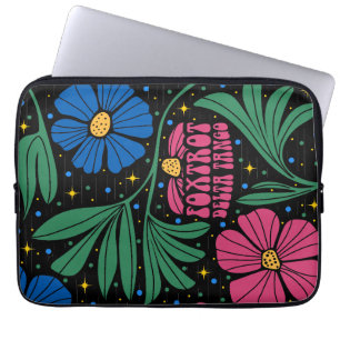 Foxtrot Delta Tango Blume Boho Laptopschutzhülle