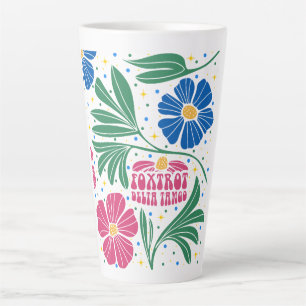 Foxtrot Delta Tango Blume Boho Milchtasse