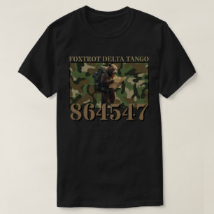 Foxtrot Delta Tango Camouflage Bear T-Shirt