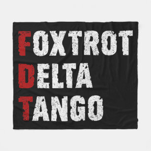 Foxtrot Delta Tango Fleecedecke