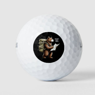 Foxtrot Delta Tango Funny Bear Golfball