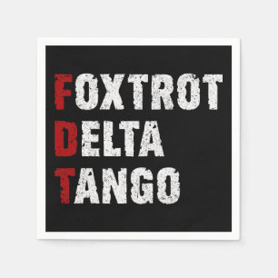 Foxtrot Delta Tango Serviette